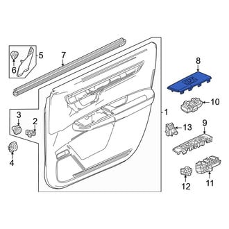Honda OE - Front Right Door Switch Trim Panel
