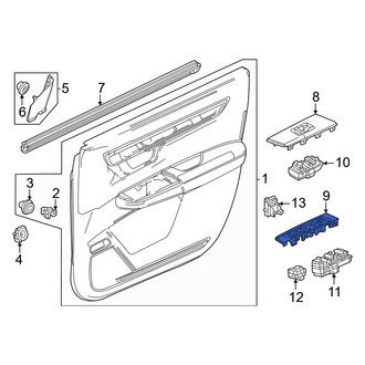 Honda OE - Front Left Door Switch Trim Panel