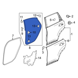 Honda OE - Rear Left Outer Door Seal