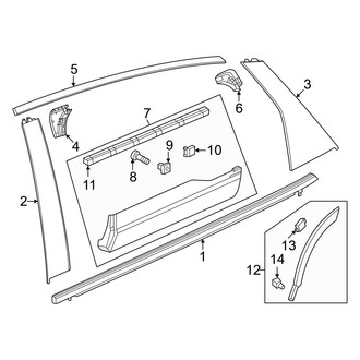Honda OE - Rear Door - Exterior Trim