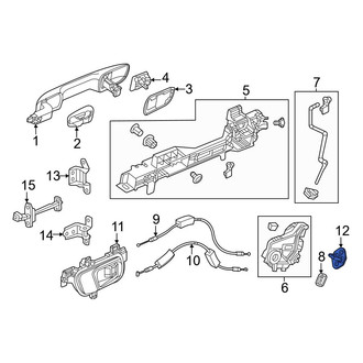 Honda OE - Front Door Lock Striker Plate