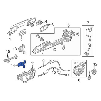 Honda OE - Rear Left Lower Door Hinge