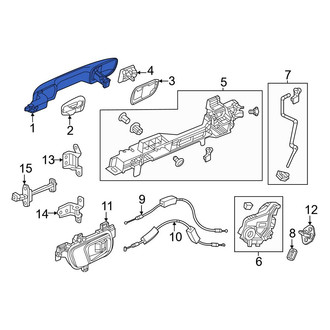 Honda OE - Front Left Outer Exterior Door Handle