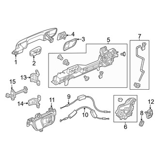 Honda OE - Rear Door - Lock & Hardware