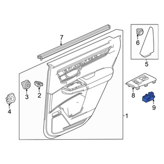 Honda OE - Front Left Door Window Lock-Out Switch