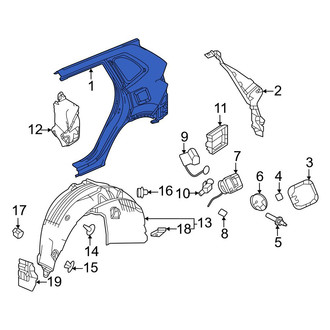 Honda OE - Rear Left Quarter Panel