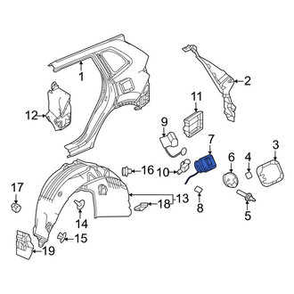 Honda OE - Rear Fuel Filler Housing