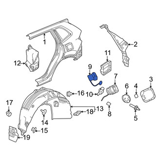 Honda OE - Rear Fuel Filler Door Lock Actuator