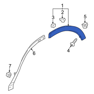 Honda OE - Rear Left Rearward Wheel Arch Molding
