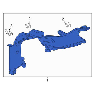 Honda OE - Rear Left Lower Interior Quarter Panel Trim Panel