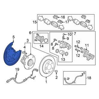 Honda OE - Rear Brake Dust Shield
