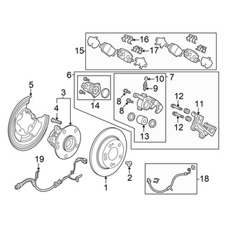 Honda OE - Rear Suspension - Brake Components (e FCEV)