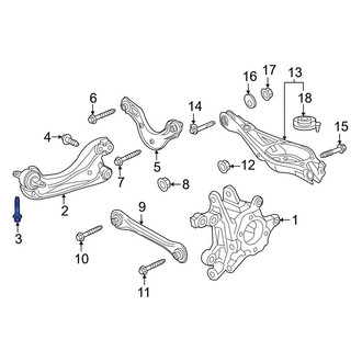 Honda OE - Front Suspension Trailing Arm Bolt