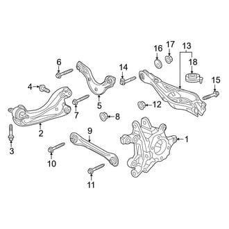 Honda OE - Rear Suspension - Suspension Components (AWD)
