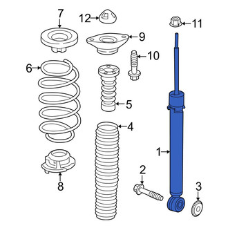 Honda OE - Rear Suspension Shock Absorber