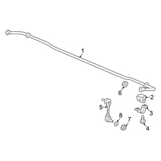 Honda OE - Rear Suspension - Stabilizer Bar & Components (AWD)
