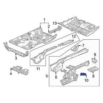 Honda OE - Left Frame Side Member Bracket