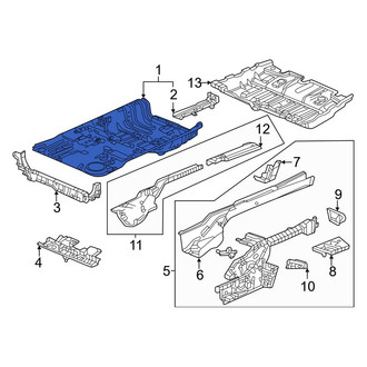 Honda OE - Rear Floor Pan