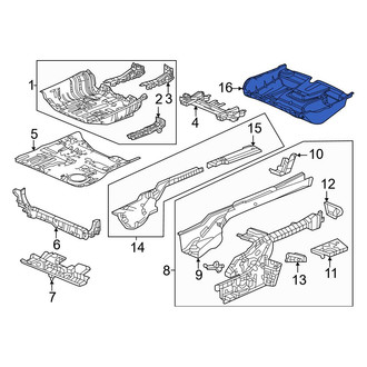 Honda OE - Rear Floor Pan Splash Shield