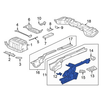 Honda OE - Rear Left Frame Side Member Assembly