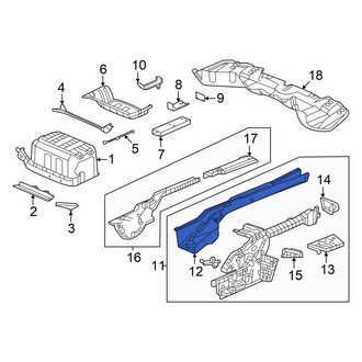 Honda OE - Rear Left Frame Side Member