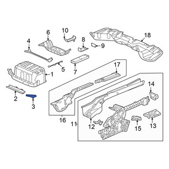 Honda OE - Front Left Floor Pan Bracket