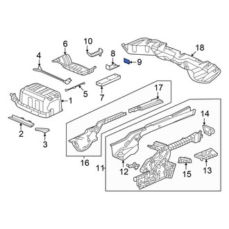 Honda OE - Floor Side Rail Brace