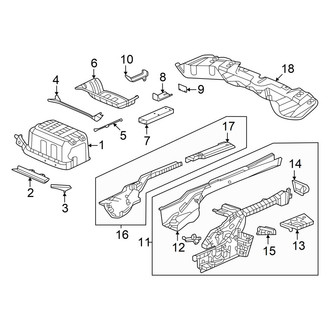 Honda OE - Rear Body & Floor - Floor & Rails (PLUG-IN FUEL CELL EV (PFCEV))