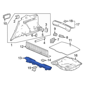 Honda OE - Rear Trunk Trim Panel