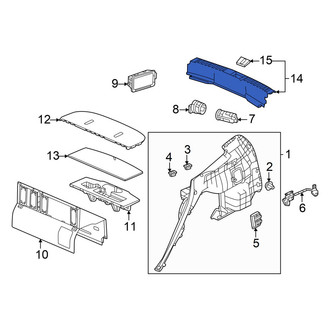 Honda OE - Rear Liftgate Trim Scuff Plate