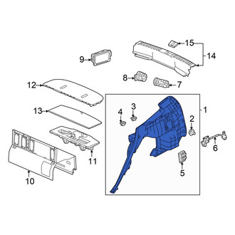 Honda OE - Rear Left Lower Interior Quarter Panel Trim Panel