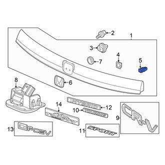 Honda OE - Liftgate Finish Panel Clip