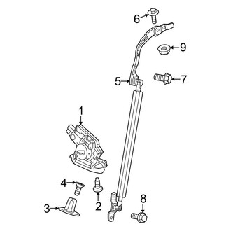 Honda OE - Lift Gate - Lock & Hardware (W/O Power), (EX / Hybrid Sport / LX)