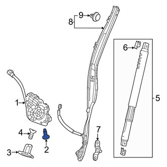Honda OE - Liftgate Latch Bolt