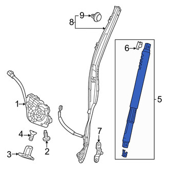 Honda OE - Left Liftgate Lift Support