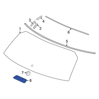 Honda OE - Rear Back Glass Decal