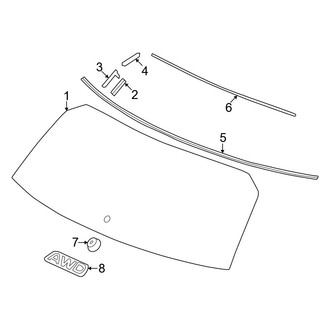Honda OE - Lift Gate - Glass