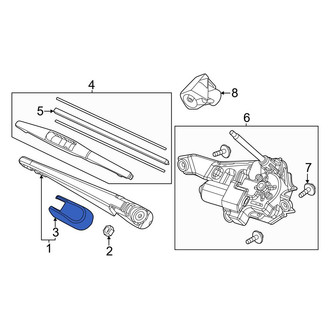 Honda OE - Rear Wiper Arm Cover