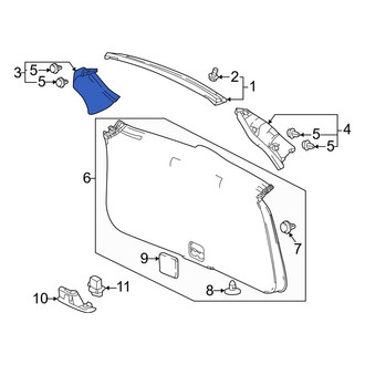 Honda OE - Rear Right Liftgate Trim
