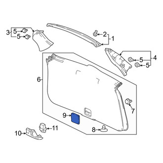 Honda OE - Rear Liftgate Trim Cover