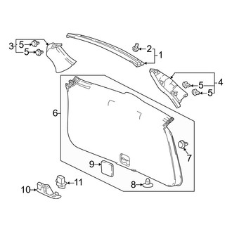 Honda OE - Lift Gate - Interior Trim