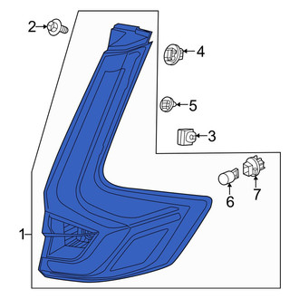 Honda OE - Rear Left Tail Light Assembly