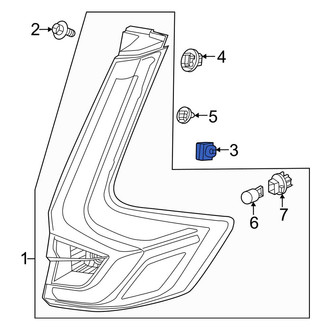 Honda OE - Tail Light Clip