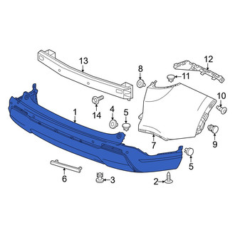 Honda OE - Front Upper Bumper Cover