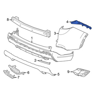 Honda OE - Rear Right Bumper Guide