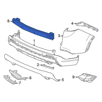 Honda OE - Rear Bumper Impact Bar