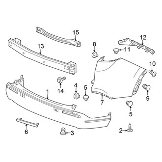 Honda OE - Rear Bumper - Bumper & Components (e FCEV)