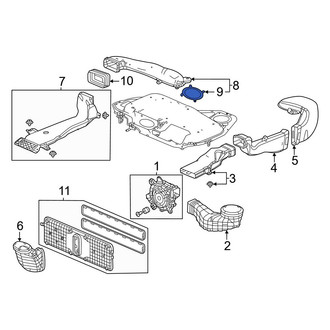 Honda OE - Drive Motor Battery Pack Cooling Fan Duct Gasket