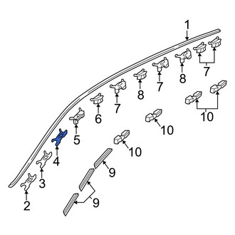 Honda OE - Roof Drip Molding Clip