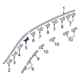 Honda OE - Roof Drip Molding Clip